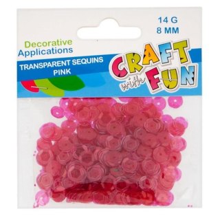 Cekiny różowe 14g Craft with Fun (439330)