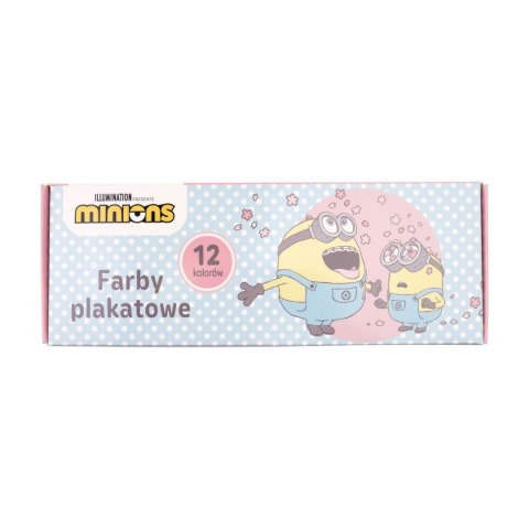 Farby akwarelowe Minionki 20ml 12 kolor. Beniamin