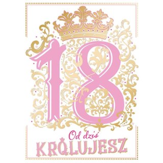 Kartka składana Karnet A5 18 PINK A5 Henry (5905701481538)