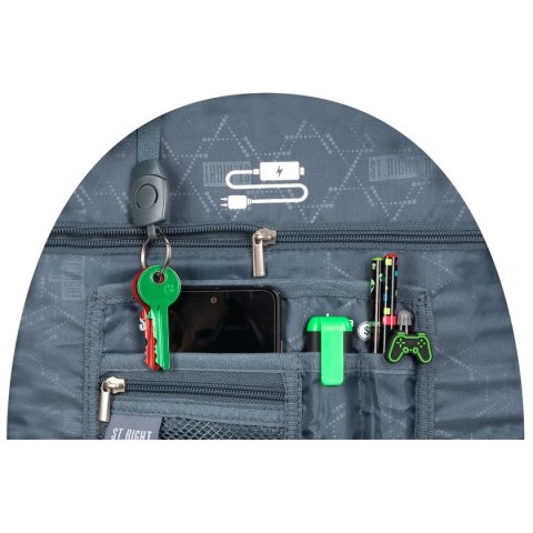 Plecak Pixel Cubes 5903235674464 2-KOMORY St.Right (BPL-76)