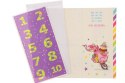 Kartka składana KIDS dziecięcy z cyferkami DL Ev-corp (STKK-02)