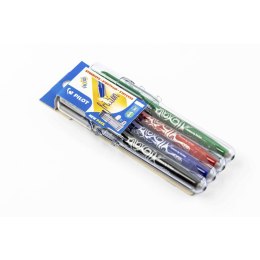 Pióro kulkowe na naboje Frixion x4 szt + etui wkład mix 0,35mm Pilot