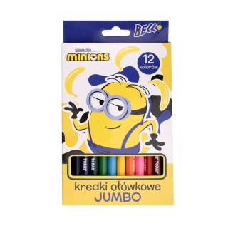 Kredki ołówkowe Minionki Jumbo 12 kol. Beniamin