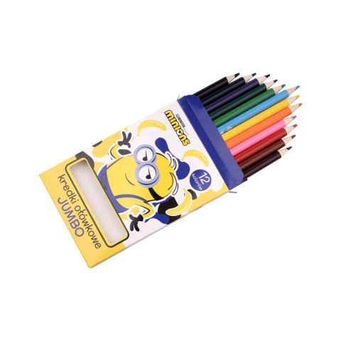 Kredki ołówkowe Minionki Jumbo 12 kol. Beniamin