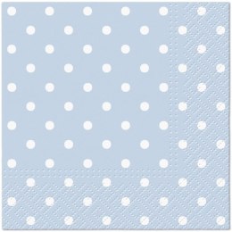 Serwetki Dots Light blue mix nadruk bibuła [mm:] 250x250 Paw (SDC066055)