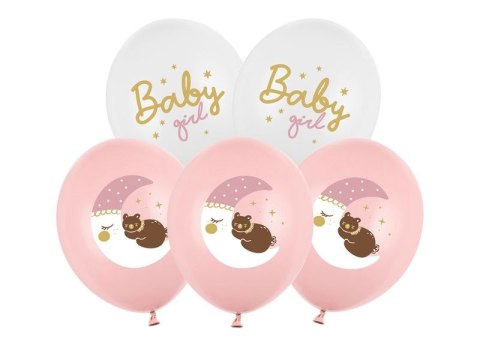 Balon gumowy Baby girl mix 300mm Partydeco (SB14P-337-000-6)