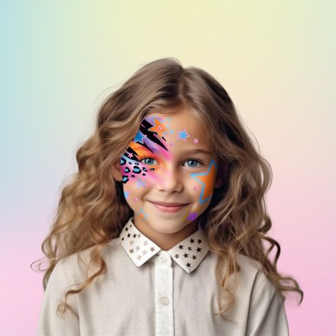 Farba do malowania twarzy 8 kolor. Kidea (FDTG8KA)