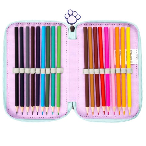 Piórnik MY LITTLE FRIEND KITTY mint POTRÓJNY 5903235668791 St.Majewski (Z WYPOSAŻENIEM)