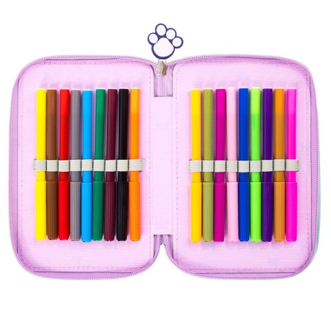 Piórnik MY LITTLE FRIEND KITTY mint POTRÓJNY 5903235668791 St.Majewski (Z WYPOSAŻENIEM)