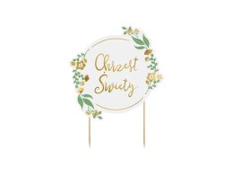 Dekoracja na tort Chrzest Święty,15x20 cm Partydeco (KPT73)