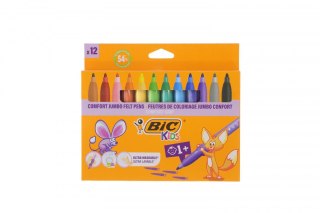 Flamaster 12 KOL COMFORT GRIP JUMBO 3270220010739 12 kol. Bic Kids (517250)