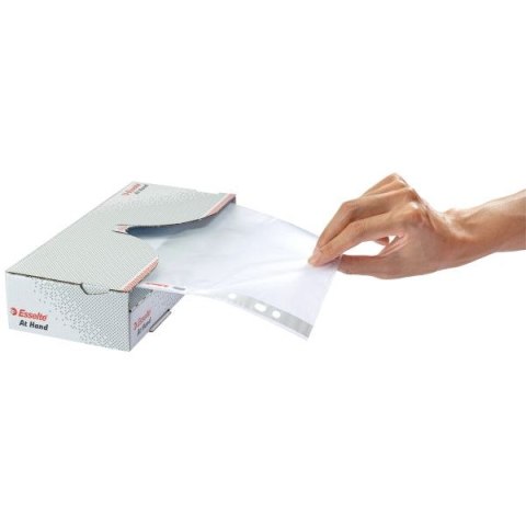 Koszulki na dokumenty at hand groszkowe A4 kolor: przezroczysty typu U 43 mic. Esselte (17786)