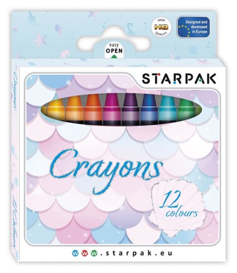 Kredki ołówkowe Mermaid 12 kol. Starpak (536295)