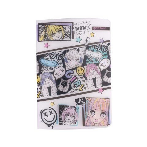 Zeszyt priplak-manga A5 60k. krata Beniamin (4317)