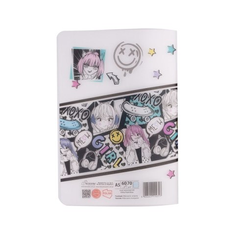 Zeszyt priplak-manga A5 60k. krata Beniamin (4317)