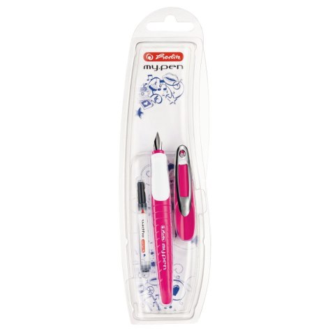 Pióro wieczne My Pen różowo białe M 50046805 Herlitz (300006789)