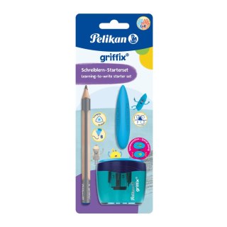 Zestaw szkolny Griffix ołówek+temperówka+gumka 823517 3 el. Pelikan (400195836)