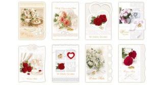 Kartka składana Ślub B6 [mm:] 125x175 Merigraf