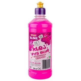 Klej artystyczny brokatowy różowy 500ml Tuban (TU3434)