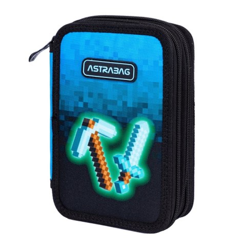 Piórnik Astrabag Jumbo Blue Pixel Astra (503024055)