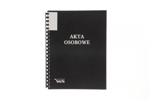 Teczka do akt osobowych ABCDE A4 czarny papier Warta (339-095)