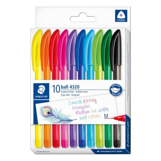 Długopis trójkątny 4320 M wkład mix 1,0mm Staedtler (S 4320 MC10)
