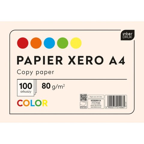 Papier kolorowy A4 mix 80g Interdruk (PAKSA4IN)