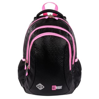 Plecak BLACK GLITTER 5903235665356 3-KOMORY St.Right (BP-26)