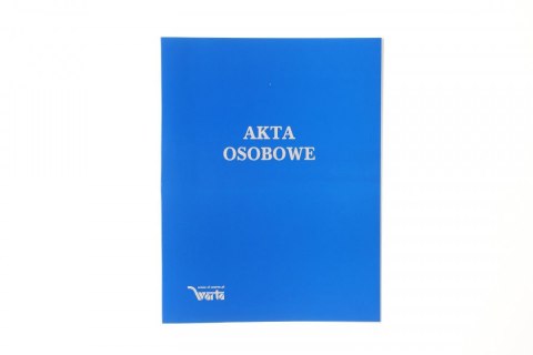 Teczka do akt osobowych zadrukowana ABCDE A4 niebieski karton Warta (021824-339-045)