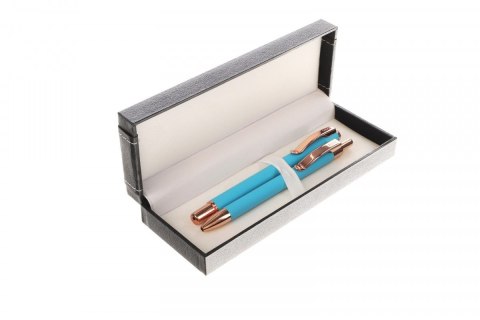 Zestaw piśmienniczy MASTER rniebieski pióro+ długopis et.38 Cresco (M-03)
