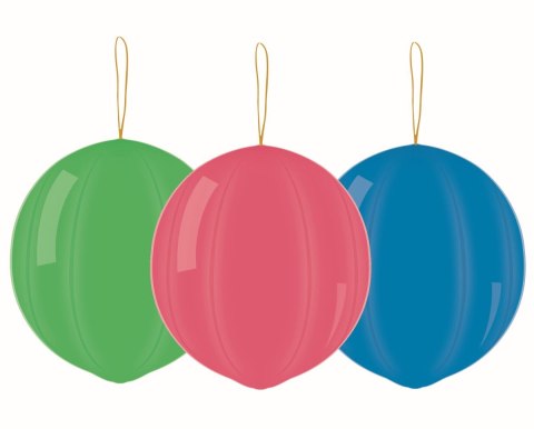 Balon kształty PREMIUM PIŁKI Z GUMKĄ mix 3 szt Godan (GB/PG08)