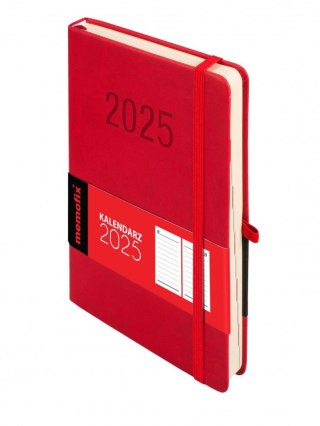 Kalendarz książkowy (terminarz) 5904210087224 MEMOFIX CZERWONY A5 Antra (A5 DNS)