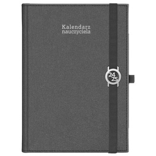 Kalendarz nauczyciela książkowy (terminarz) KRAFT Z GUMKĄ CZARNY 2024/2025 B5 tygodniowy B5 Wydawnictwo Wokół Nas (B5TN067B-)