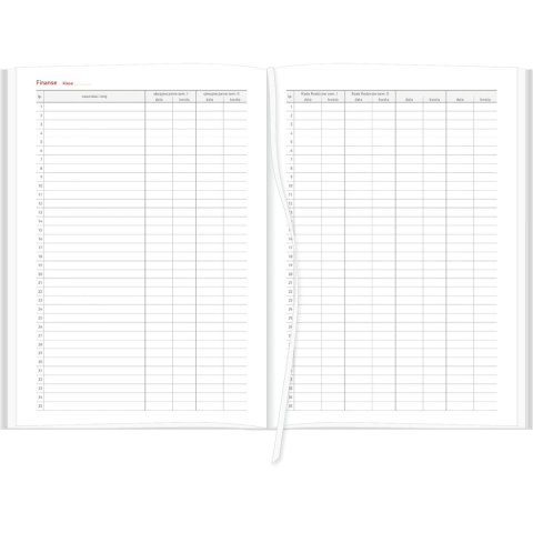 Kalendarz nauczyciela książkowy (terminarz) KRAFT Z GUMKĄ czerwony 2024/2025 B5 tygodniowy B5 Wydawnictwo Wokół Nas (B5TN067B-)