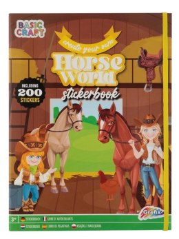 Kolorowanka Grafix Magical Horse Sticker World Book + 200 stickers (100075)