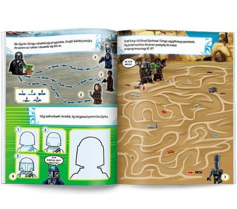 Książeczka edukacyjna LEGO® Star Wars™. Mandaloriańscy wojownicy LNC 63123 P1 Ameet