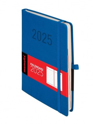 Kalendarz książkowy (terminarz) 5904210084575 MEMOFIX NIEBIESKI A5 Antra (A5 DNS)