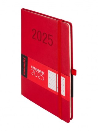 Kalendarz książkowy (terminarz) 5904210085671 MEMOFIX CZERWONY A5 Antra (A5 TDW)