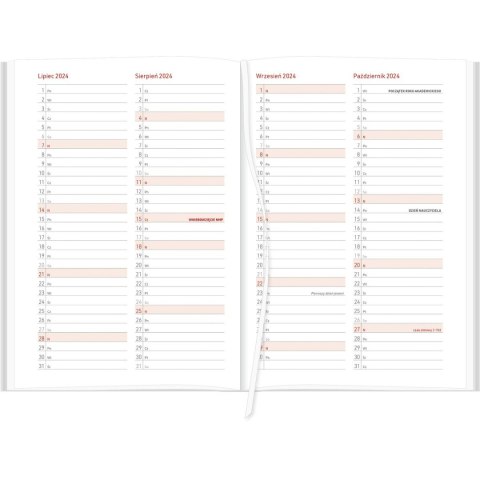 Kalendarz nauczyciela książkowy (terminarz) A5TA071B 2024/2025 a5 SZARY A5 Wydawnictwo Wokół Nas (NEBRASKA)