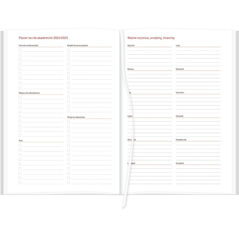 Kalendarz nauczyciela książkowy (terminarz) A5TA071B 2024/2025 a5 SZARY A5 Wydawnictwo Wokół Nas (NEBRASKA)