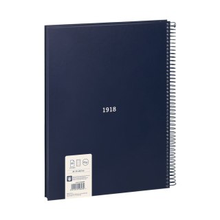 Kołozeszyt (kołonotatnik) 1918 niebieski A4 80k. 95g linia Milan (57142E80B)
