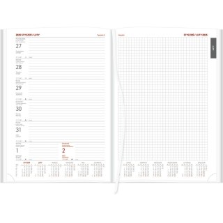 Kalendarz książkowy (terminarz) 5905031847141 VIVELLA B5 tygodniowy B5 Wokół Nas (B5TNB szary)