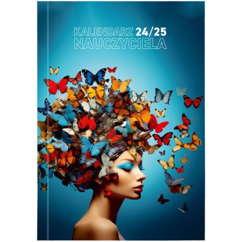 Kalendarz nauczyciela książkowy (terminarz) B6TN089B- 2024/2025 B6 PCV bezbarwny B6 Wydawnictwo Wokół Nas (MOTYLE)