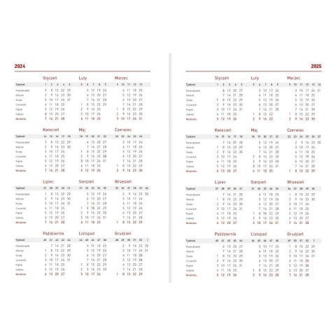 Kalendarz nauczyciela książkowy (terminarz) B6TN089B- 2024/2025 B6 PCV bezbarwny B6 Wydawnictwo Wokół Nas (MOTYLE)