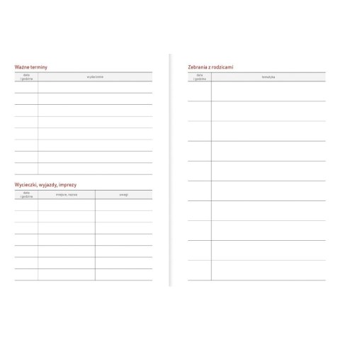 Kalendarz nauczyciela książkowy (terminarz) B6TN089B- 2024/2025 B6 PCV bezbarwny B6 Wydawnictwo Wokół Nas (MOTYLE)