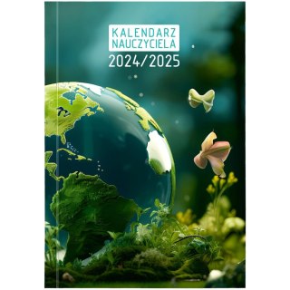 Kalendarz nauczyciela książkowy (terminarz) B6TN089B- 2024/2025 B6PCV bezbarwny B6 Wydawnictwo Wokół Nas (EKO)