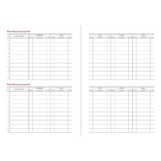 Kalendarz nauczyciela książkowy (terminarz) B6TN089B- 2024/2025 B6PCV bezbarwny B6 Wydawnictwo Wokół Nas (EKO)