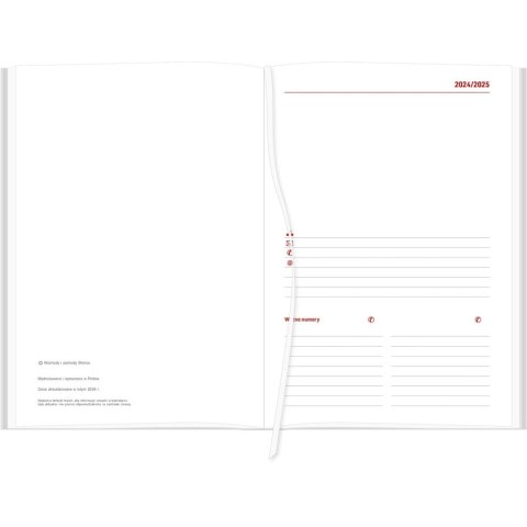 Kalendarz nauczyciela książkowy (terminarz) NEBRASKA granatowy 2024/2025 A5 DZIENNY A5 Wydawnictwo Wokół Nas (A5DN074B-)