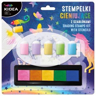 Zestaw kreatywny Kidea STEMPELKI CIENIUJĄCE Z SZABLONAMI Derform (SCSKA)