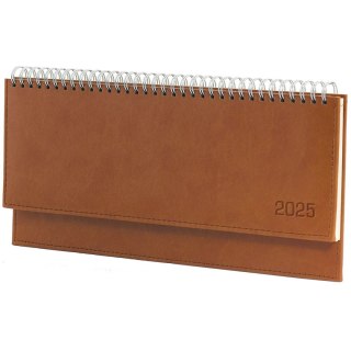 Kalendarz biurkowy 5905031847356 LEŻĄCY brązowy 296mm x 120mm Wokół Nas (KB047VB)